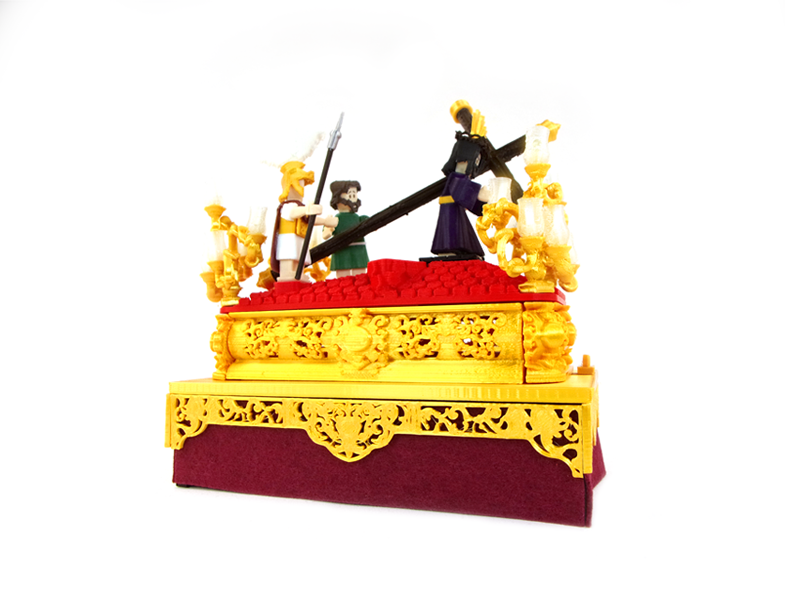 Paso de Semana Santa en miniatura V Estación, vista lateral segunda versión