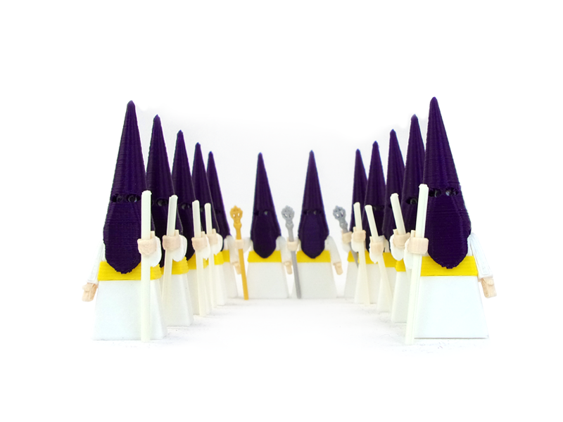 Tramo 12 Nazarenos Morado y Blanco