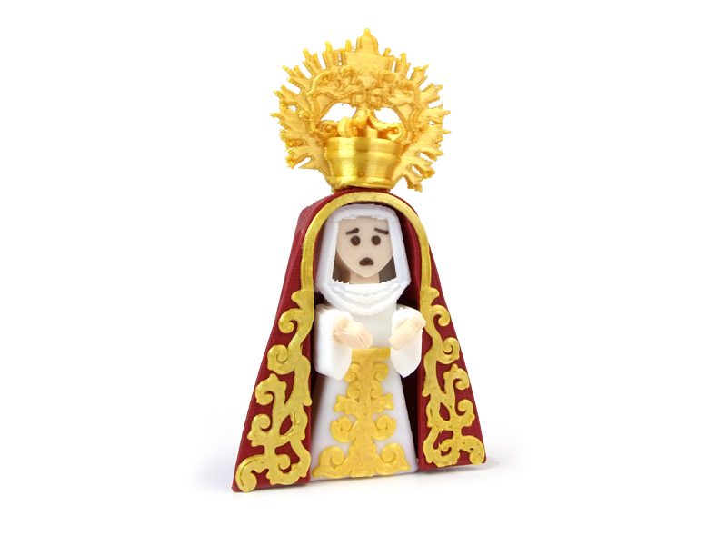 Virgen Burdeos y Blanco - Imagen 2