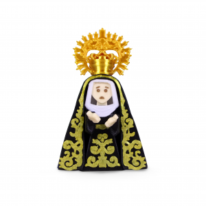 Virgen Negro Bordado