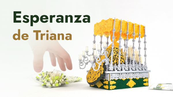 Instrucciones de montaje del paso de palio Esperanza de Triana en miniatura Priostic